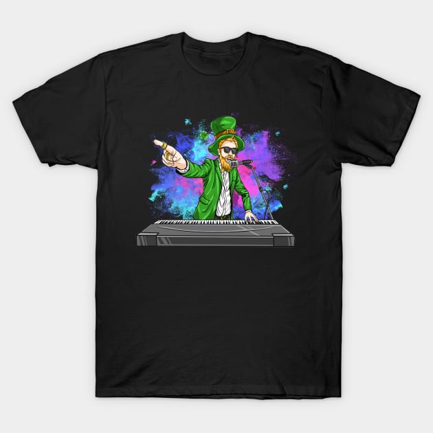 musician piano st patrick's day T-Shirt by dyazagita